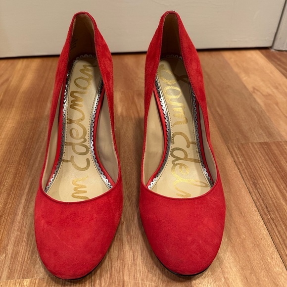Ruby Red Heels Sam Edelman - Picture 2 of 5